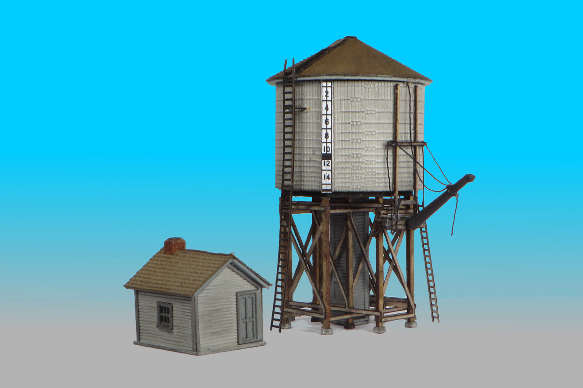 N scale modern era standpipe-style water tower