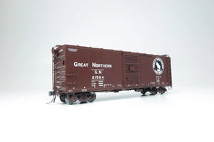 B2 Steel boxcar 21450-21939, mineral red, St. Cloud 1953, HO Scale