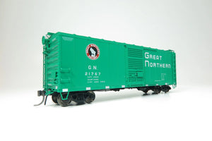 B2 Steel boxcar 21450-21939, glacier green, St. Cloud 1953, HO Scale
