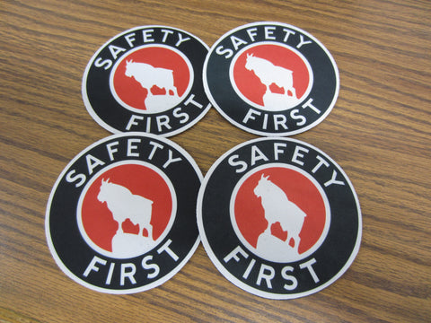 Coaster, Rubber and Vinyl, Safety First, 4 inch diameter, six per package