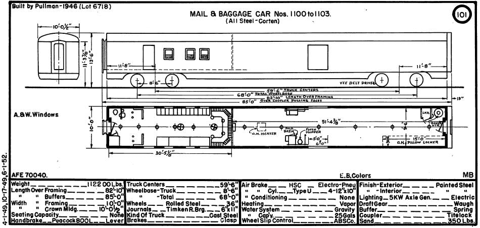 Equipment Diagram Book - 1952 Passenger - Digital