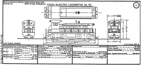 Equipment Diagram Book - 1960 Locomotive - Digital