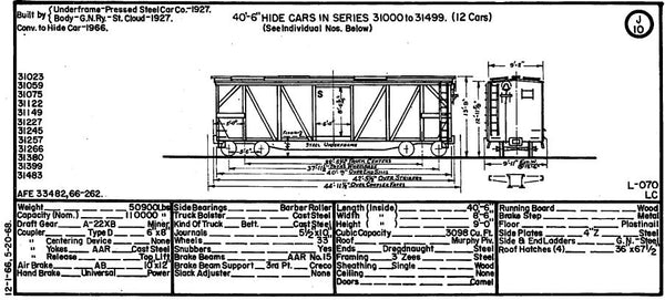 Equipment Diagram Book - 1968 Freight - Digital