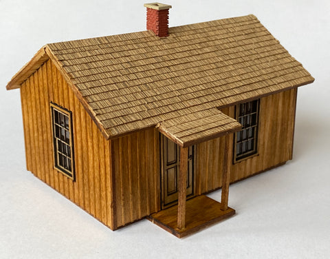 Section House, Three Room, 16x24 - HO Scale
