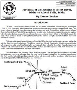 Digital RS421 - Pictorial of GN Main Line Priest River ID to Albeni Falls ID