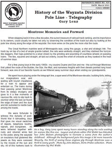 Digital RS424 - History of Wayzata Division Pole Line - Telegraphy