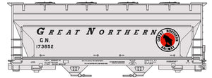 C6 100 ton 2970 cubic foot ACF covered hopper car for cement service, Light Gray.